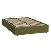 Living Fusion Green Seraphine Sherpa Gas Lift Storage Bed Base