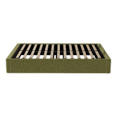 Living Fusion Green Seraphine Sherpa Gas Lift Storage Bed Base