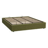 Living Fusion Green Seraphine Sherpa Gas Lift Storage Bed Base