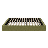 Living Fusion Green Seraphine Sherpa Gas Lift Storage Bed Base