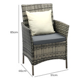 Living Fusion 2 Seater Niall PE Rattan Outdoor Lounge Set