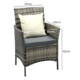 Living Fusion 2 Seater Niall PE Rattan Outdoor Lounge Set