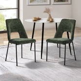 Living Fusion Selah Chenille Dining Chairs
