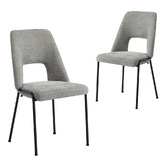 Living Fusion Selah Chenille Dining Chairs