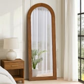 Living Fusion Tahlia Paulownia Wood Full Length Mirror
