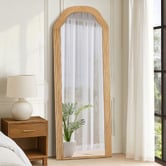 Living Fusion Priya Paulownia Wood Full Length Mirror