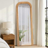 Living Fusion Liora Paulownia Wood Full Length Mirror