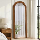 Living Fusion Priya Paulownia Wood Full Length Mirror