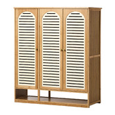 Living Fusion Vanya 3 Door Bamboo Shoe Cabinet