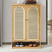 Living Fusion Vanya 2 Door Bamboo Shoe Cabinet