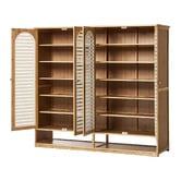 Living Fusion Vanya 4 Door Bamboo Shoe Cabinet