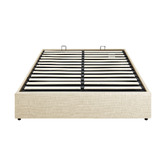 Living Fusion Beige Aldan Gas Lift Storage Bed Base