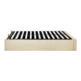 Living Fusion Beige Aldan Gas Lift Storage Bed Base