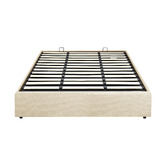 Living Fusion Beige Aldan Gas Lift Storage Bed Base