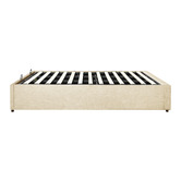 Living Fusion Beige Aldan Gas Lift Storage Bed Base