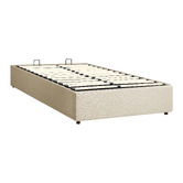 Living Fusion Beige Aldan Gas Lift Storage Bed Base