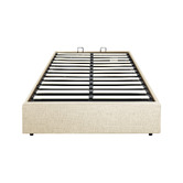 Living Fusion Beige Aldan Gas Lift Storage Bed Base