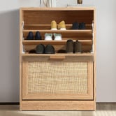 Living Fusion Holly 2 Door Rattan Shoe Cabinet