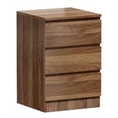 Living Fusion Carolla 3 Drawer Bedside Table