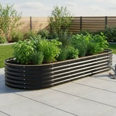 Living Fusion Gaya Galvanised Steel Raised Garden Bed