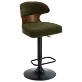 Living Fusion Abrie Boucle Adjustable Bar Stools
