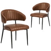 Living Fusion Tammy Faux Leather Dining Chairs