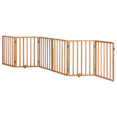 Living Fusion Yuki 6 Panel Fir Wood Pet Gate