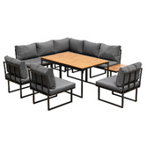 Living Fusion 8 Seater Anie Outdoor Dining Set