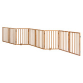 Living Fusion Yuki 8 Panel Fir Wood Pet Gate