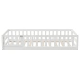 Living Fusion Ludwig Pine Wood Single Bed with Safety Gate