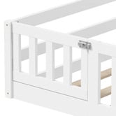 Living Fusion Ludwig Pine Wood Single Bed with Safety Gate