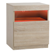 Living Fusion Natural Oswin LED Bedside Table