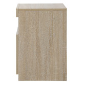 Living Fusion Natural Oswin LED Bedside Table