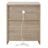 Living Fusion Natural Oswin LED Bedside Table