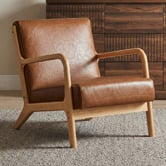 Living Fusion Kamden Faux Leather Armchair