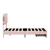 Living Fusion Chloe Velvet Bed Frame with LED &amp; Drawers