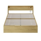 Living Fusion Natural Cassandra Bed with USB Port &amp; Drawers