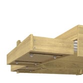 Living Fusion Natural Cassandra Bed with USB Port &amp; Drawers