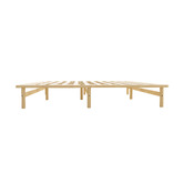 Living Fusion Ellisha Pine Wood Bed Base