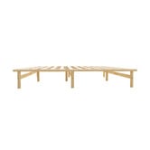 Living Fusion Ellisha Pine Wood Bed Base