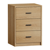 Living Fusion Arlo 3 Drawer Bedside Table