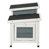 Living Fusion Sorrel Fir Wood Rabbit Hutch &amp; Chicken Coop