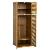 Living Fusion Fenric 4 Door Bamboo Wardrobe