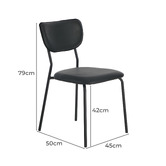 Living Fusion Kalani Faux Leather Dining Chairs