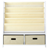 Living Fusion Kids' Amenet 2 Drawer Book &amp; Toy Storage Rack