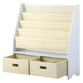 Living Fusion Kids' Amenet 2 Drawer Book &amp; Toy Storage Rack