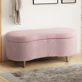 Living Fusion Eoin Teddy Storage Ottoman Bench