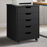 Living Fusion Elijah 5 Drawer Filing Cabinet
