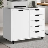 Living Fusion Elijah 1 Door &amp; 5 Drawer Filing Cabinet