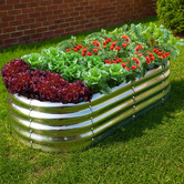 Living Fusion Gordo Galvanised Steel Raised Garden Bed